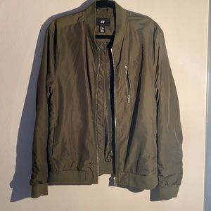 H&M Olive Green Bomber Jacket